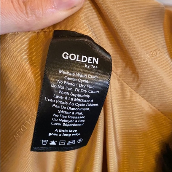 Aritzia TNA Golden Moorhouse faux fur coat - Picture 6 of 7